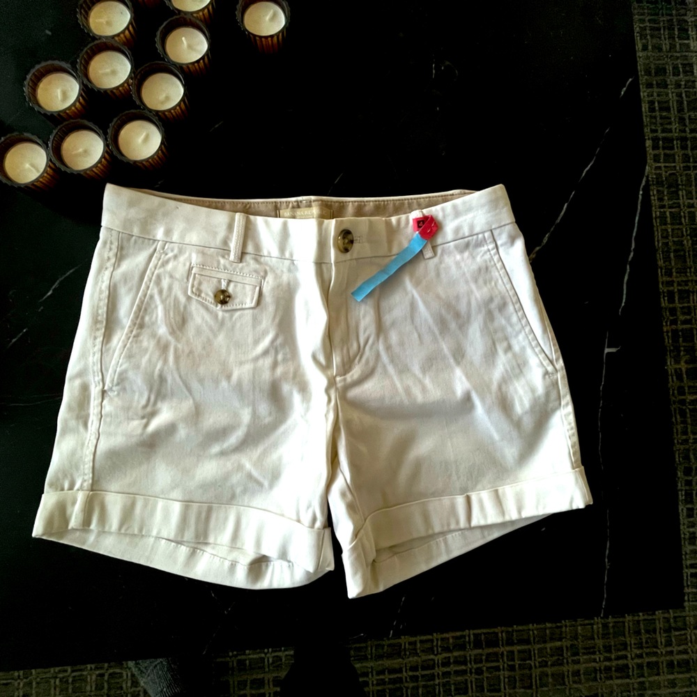 Banana Republic cream white shorts